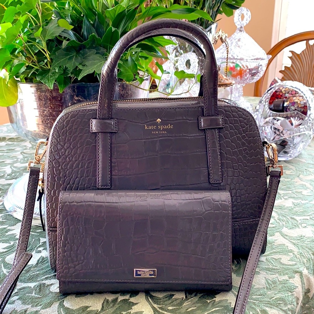 Kate Spade Riverside St.Exotic Small Felix Satchel